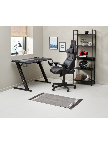 Escritorio gaming LINDHOLM con LED negro Escritorio gaming LINDHOLM con LED negro