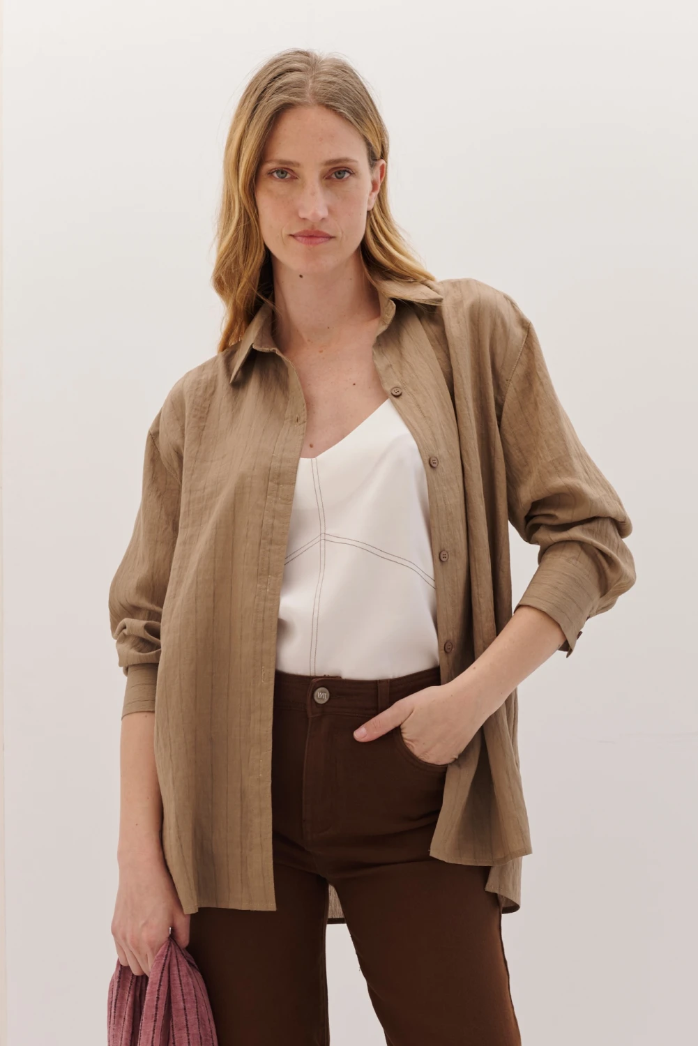 CAMISA ROMINA camel 3