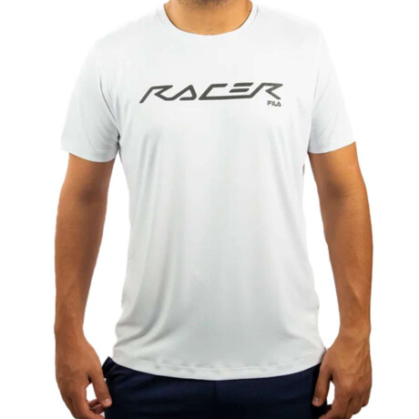 Fila Remera Reflective Core Run Hombre Blanco-Negro