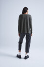 PULL COL ROND MANCHES LONGUES Kaki