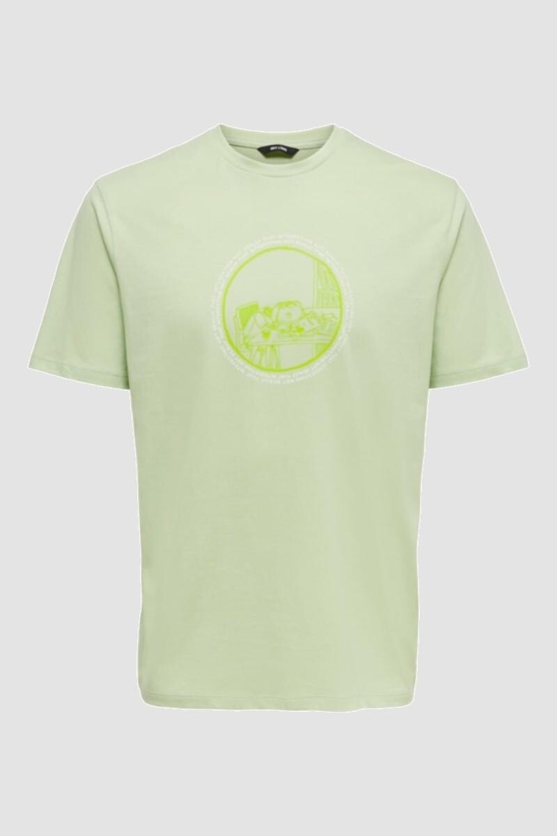 Camiseta Con Diseño Aca Celadon Green