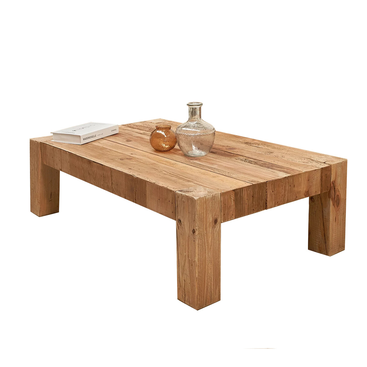 MESA RATONA LIVING DE CENTRO - MADERA MACIZA - LÍNEA RÚSTICA 