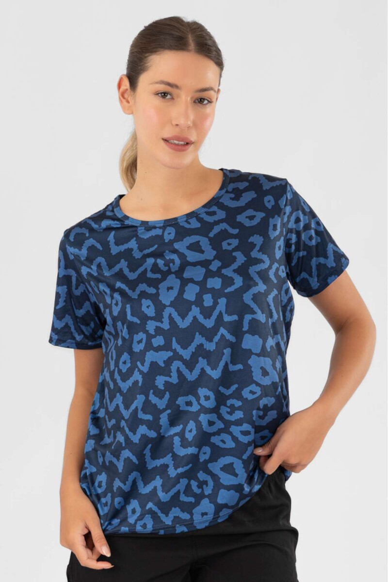 Boxy shirt - Azul piedra 