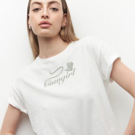 REMERA COWGIRL Blanco