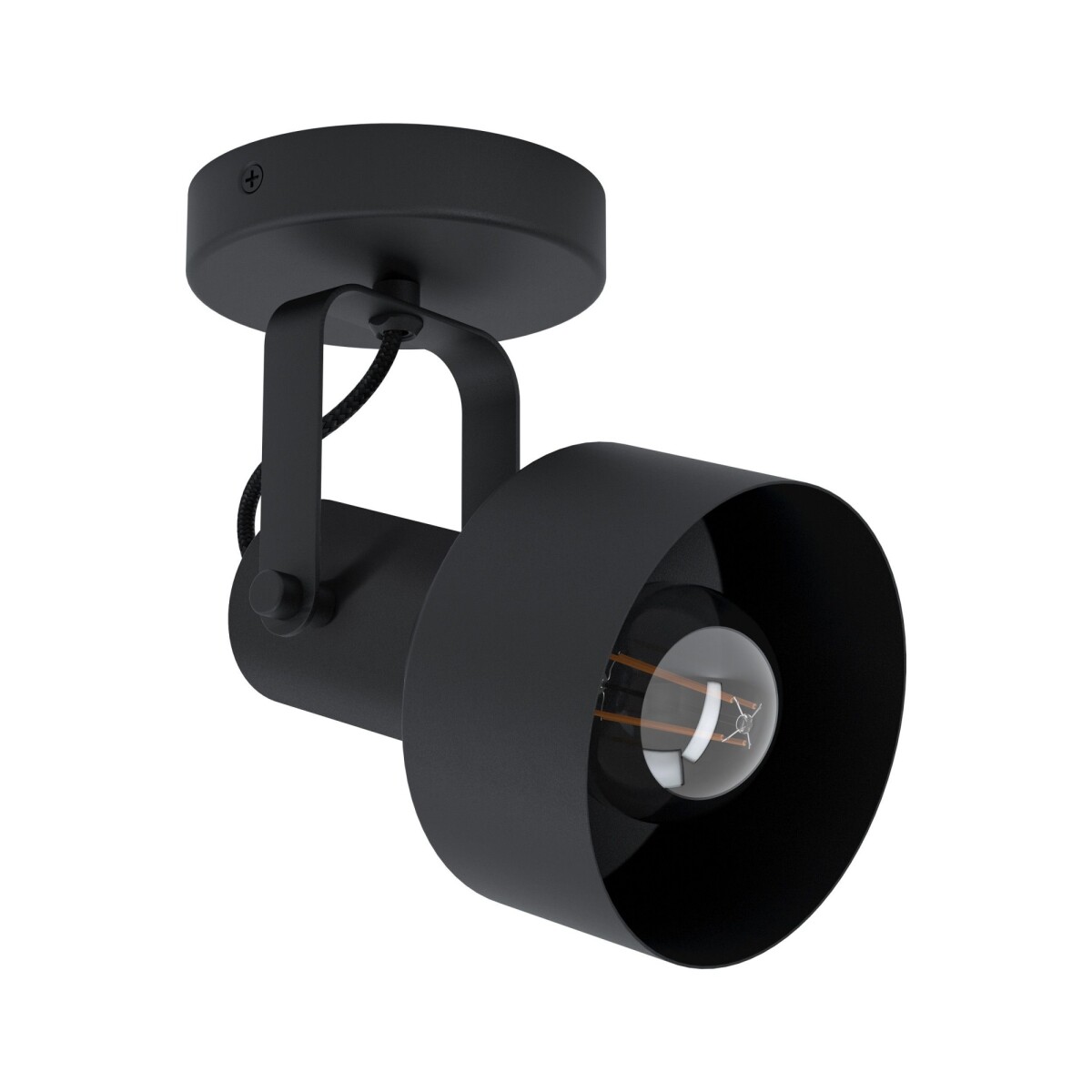 Spot direccionable base redonda negro E27 CASIBARE - EG4200 