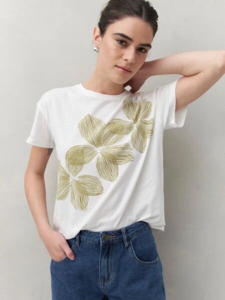 T-SHIRT D.CASSIN COLIRA BLANCO