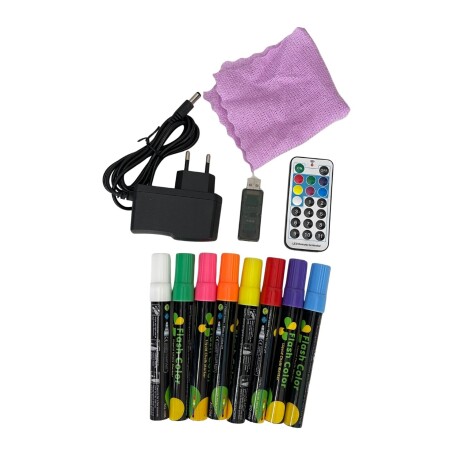 Cartel Pizarra Led Luminoso Con Tripode Control 60x40 cm Cartel Pizarra Led Luminoso Con Tripode Control 60x40 cm