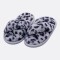 Pantuflas Cruzadas Animal Print Colores Print Gris