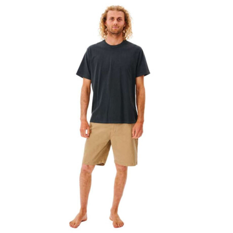 Remera Rip Curl Plain Wash Negro