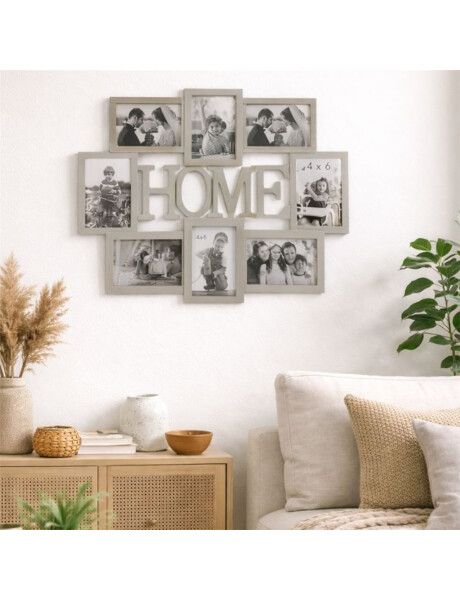 PORTARRETRATOS MULTIPLE 8 FOTOS HOME PARA COLGAR 45X58X2.5 CM PORTARRETRATOS MULTIPLE 8 FOTOS HOME PARA COLGAR 45X58X2.5 CM