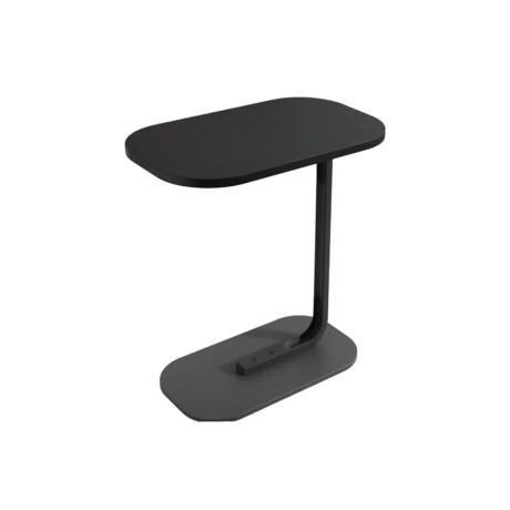 Mesa de Arrime Auxiliar Madera y Metal - 45x28x60cm negro