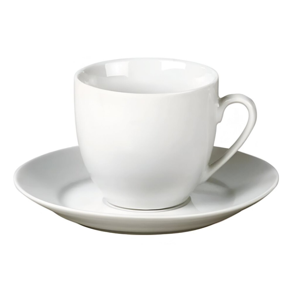 TAZA DE TE 220ML CON PLATO PORCELANA BLANCA SELECTA 