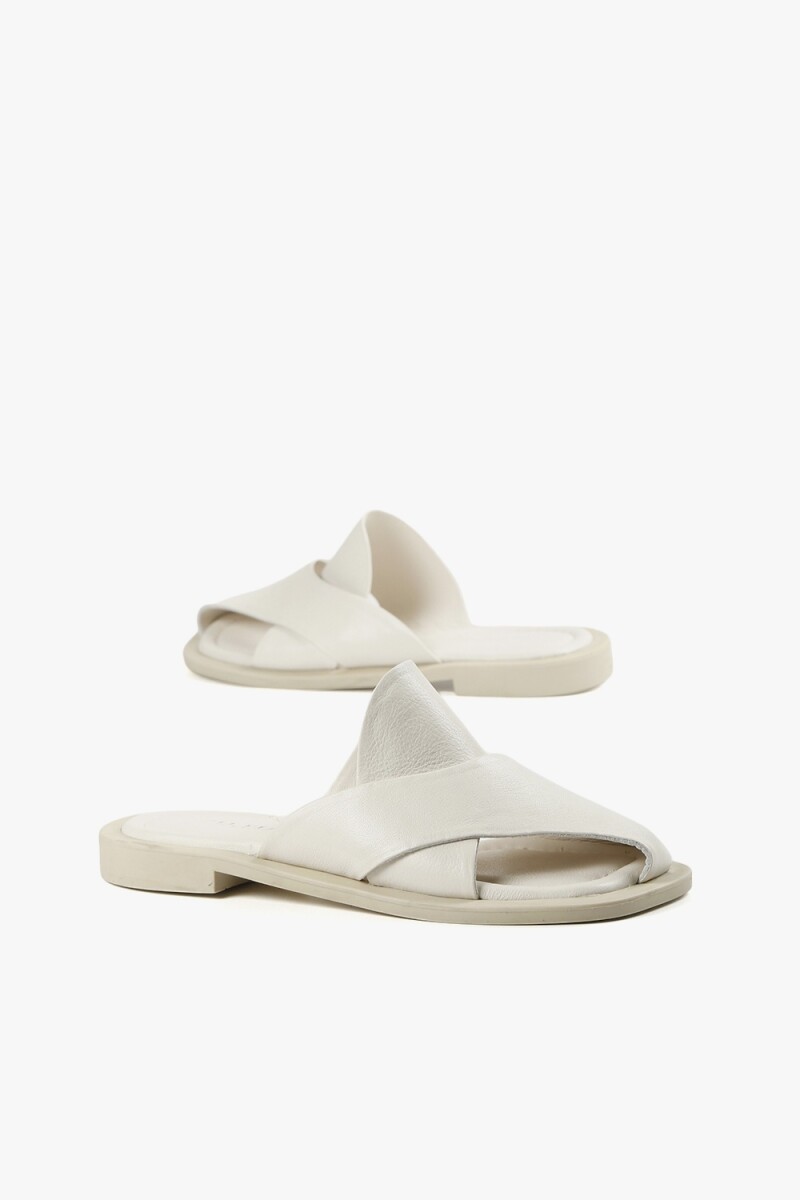 SANDALIA TOE SLIDE Blanco