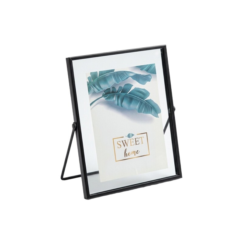 PORTARRETRATO METAL NEGRO 17.5X22.7CM Unica