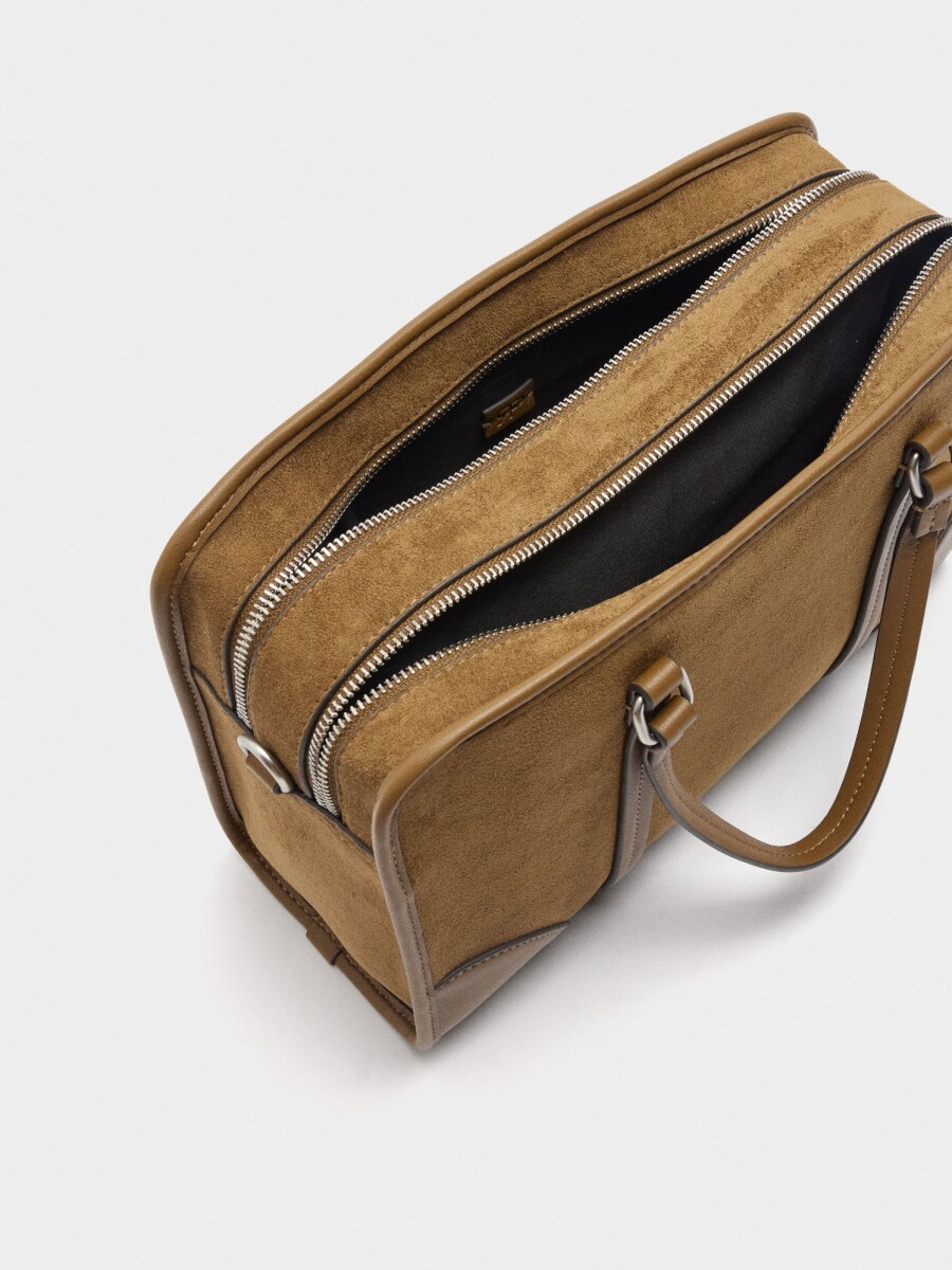 Bolso Tote Con Efecto Piel Y Asa Para El Hombro camel