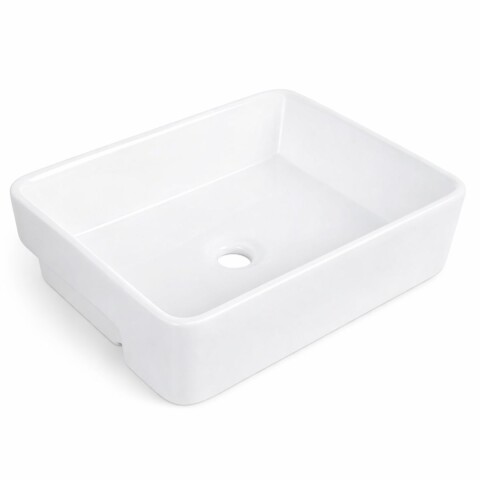 Bacha de semi encastre rectangular 48x37 cm blanca Dmc Bacha De Semi Encastre Rectangular 48x37 Cm Blanca Dmc