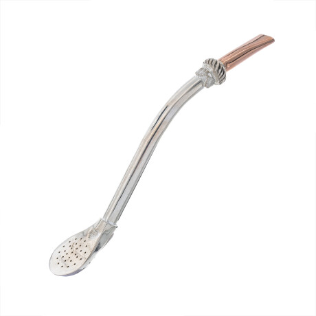 Bombilla de plata y oro, tipo MELO. Bombilla de plata y oro, tipo MELO.