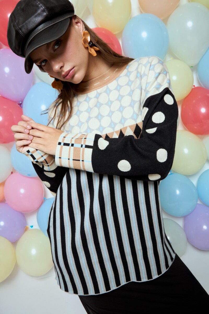 Sweater vibrante beige