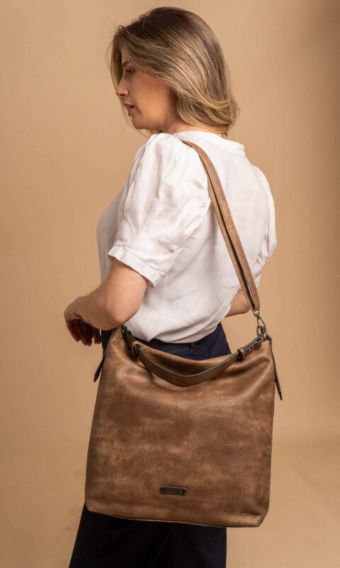 CARTERA PEONIA TABACO