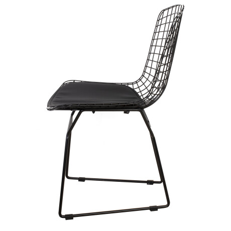 SILLA METAL NEGRO BERTOIA C-451