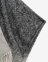 Ponchos Poncho Degradé Con Flecos - Combinacion Bicolor