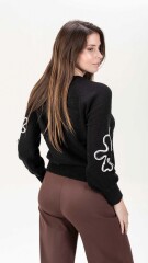 Sweater Flor Negro