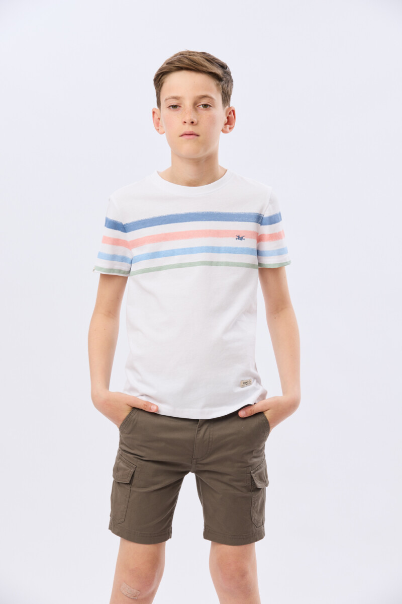 BERMUDA CARGO SPANDEX - Verde 