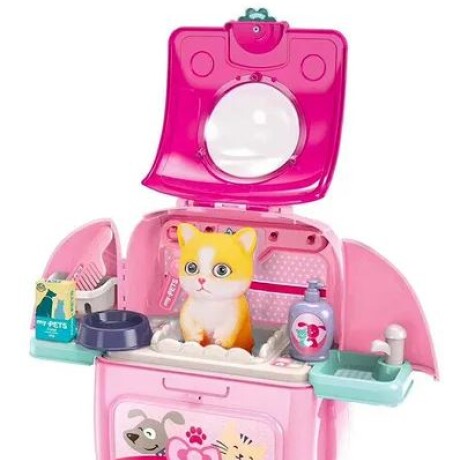 Juguete bañito gato rosa