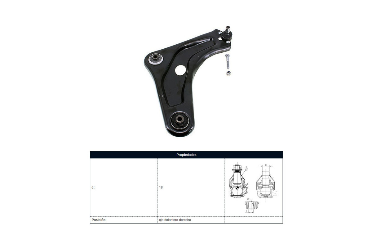 Parilla De Suspension Delantera Peug 207 11-25 Der Parilla De Suspension Delantera Peug 207 11-25 Der