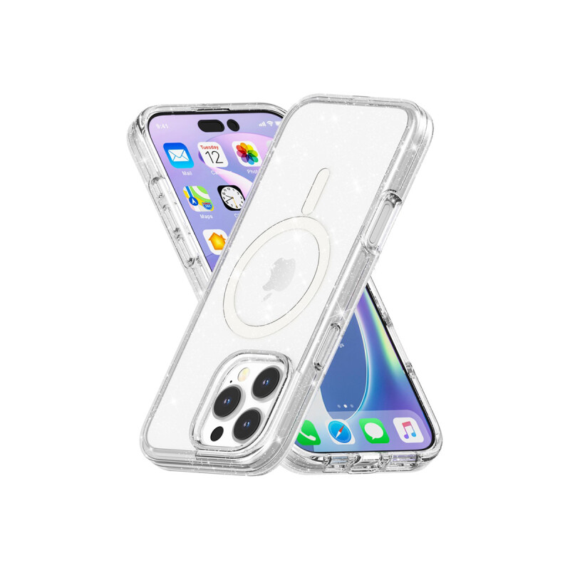 Protector para iPhone 16 Pro Max MagSafe con brillos Protector Para Iphone 16 Pro Max Magsafe Con Brillos