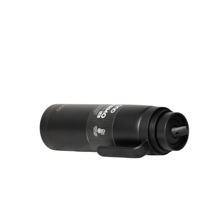 Termo brio premium 1 litro con pico cebador en acero inox Negro