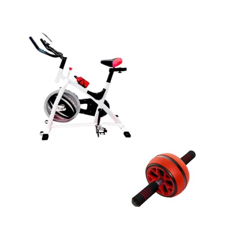 Bicicleta Spinning Profesional Regulable 15kg Lumax Blanco