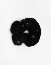 Skunzies Strass Maxi Skunzie De Velvet Bordada. - Negro