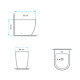 BIDET LOZA SANITARIA AMADEO BLANCO BRILLO 53X38X40 CM 000