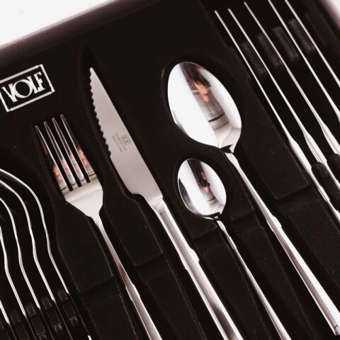 Set De Cubiertos Box 24 Piezas Banquet Volf Set De Cubiertos Box 24 Piezas Banquet Volf