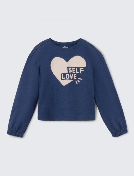 CONJUNTO DE NIÑA CON ESTAMPA AZUL