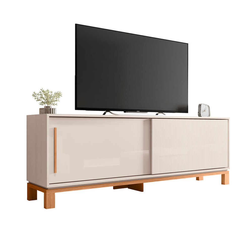 RACK PARA TV MODELO MONDRIAN 1.8 - COLOR OFF WHITE MR/FREIJO Rack Para Tv Modelo Mondrian 1.8 - Color Off White Mr/freijo