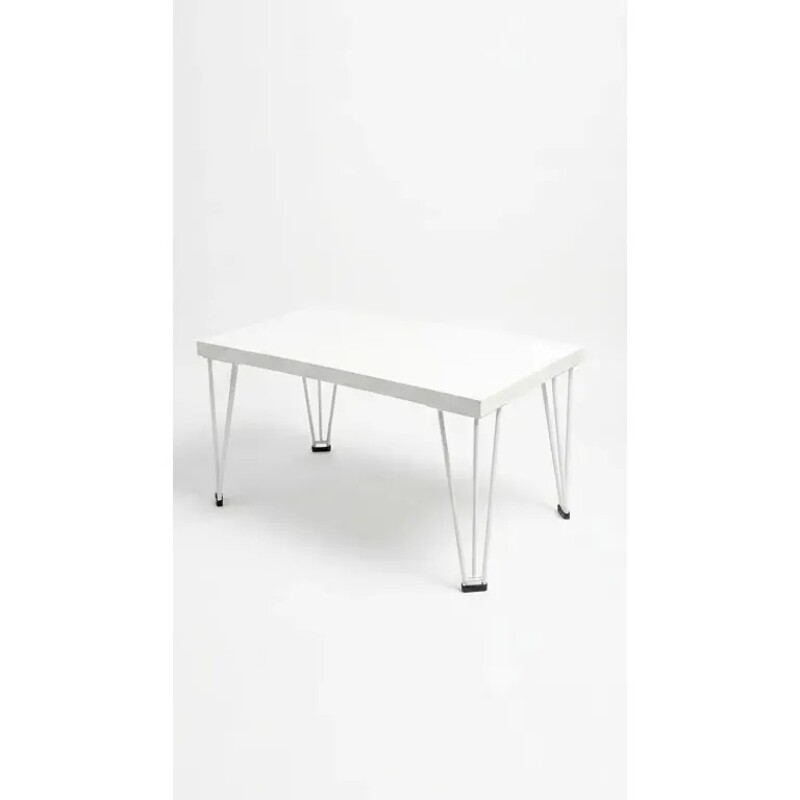 Mesa Ratona blanca con patas de metal - PRODUCTO CON DETALLES Mesa Ratona blanca con patas de metal - PRODUCTO CON DETALLES