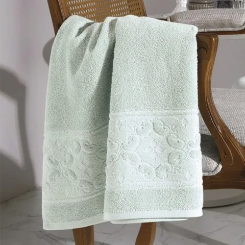 Toalla Mano Comfort Dohler 100% Algodón 50 x 90 cm 7206-VERDE AGUA