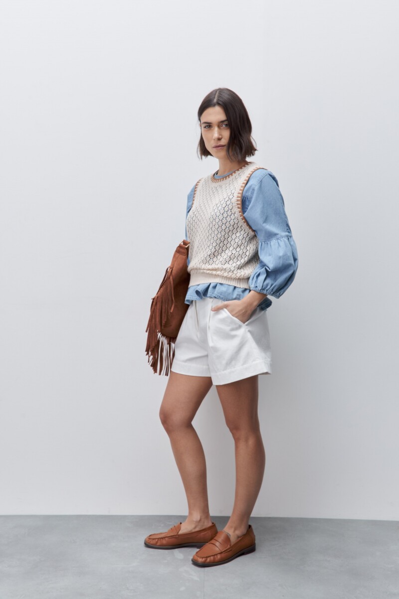 SHORT SOLI Blanco