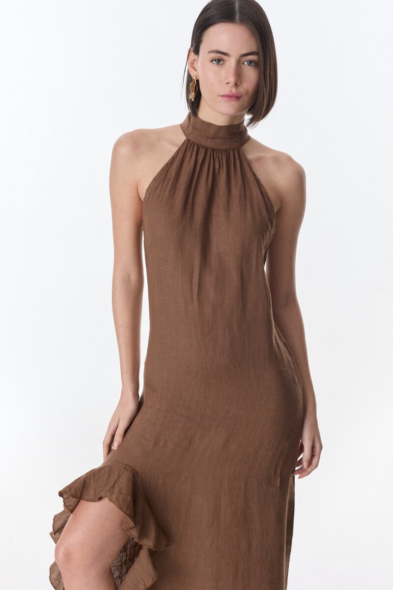 Vestido Lirio - Chocolate 