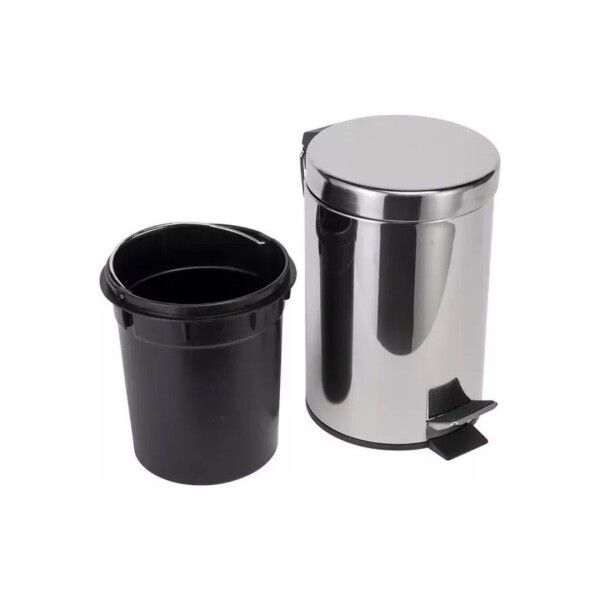 PAPELERA CON PEDAL ACERO INOX 5L PAPELERA CON PEDAL ACERO INOX 5L