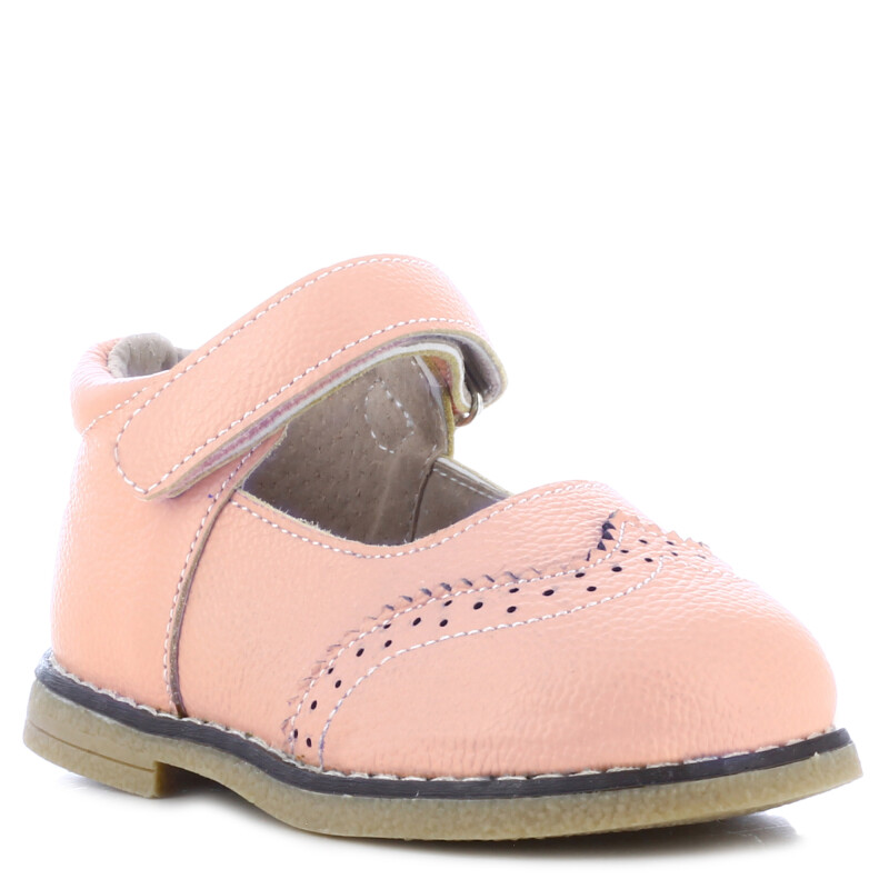 Guillermina de Niña Mini Miss Carol BRIGI de cuero con velcro Rosado