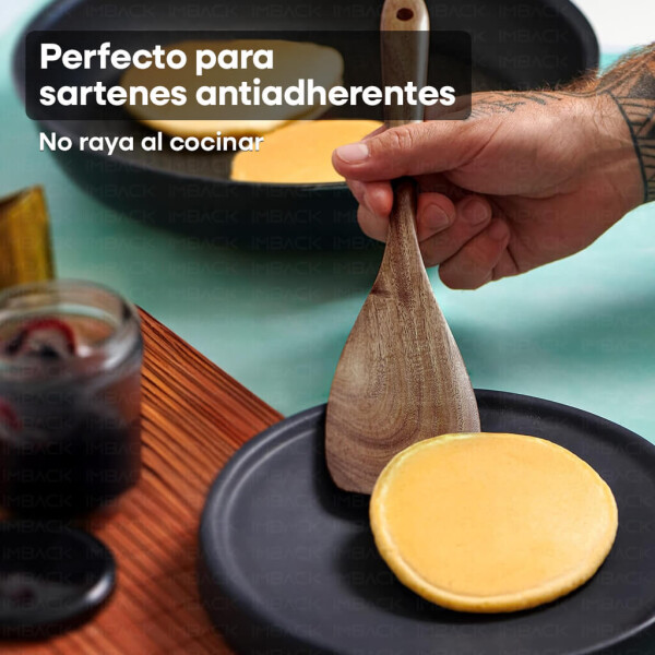 Juego de 9 Utensilios Cocina de Madera Dura Antiadherente IMBACK Juego de 9 Utensilios Cocina de Madera Dura Antiadherente IMBACK