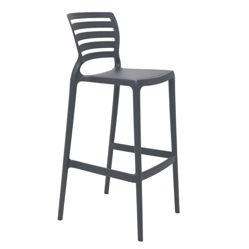 Silla Sofia alta para barra- Color Grafito - 92137/007 Silla Sofia alta para barra- Color Grafito - 92137/007