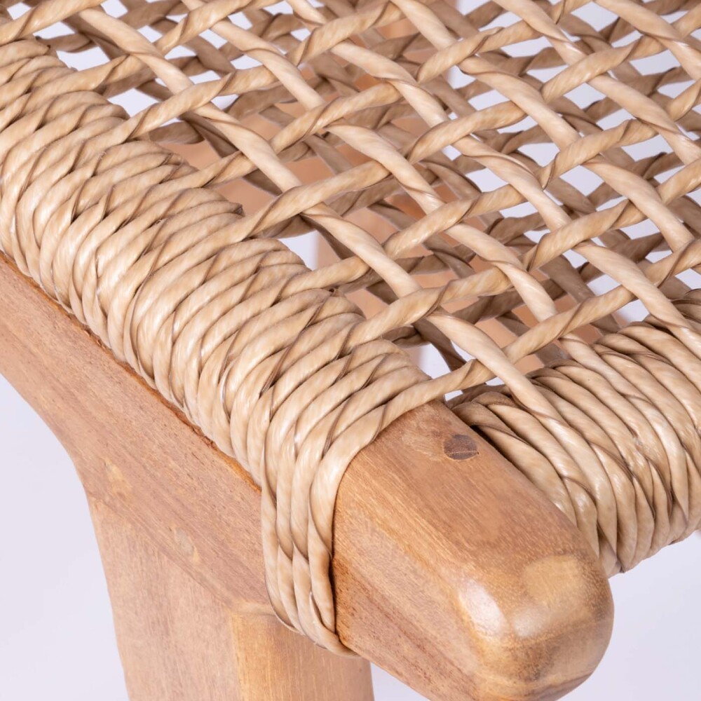 SILLA COMEDOR MADERA NATURAL-BEIGE CURAZAO