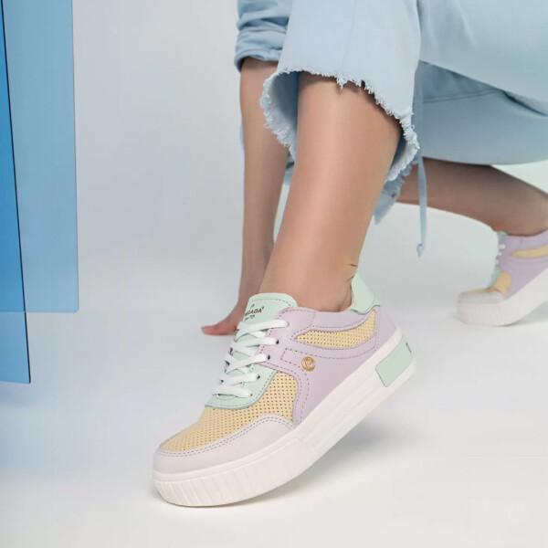CASUAL 212503 - PEGADA BLANCO/ROSA