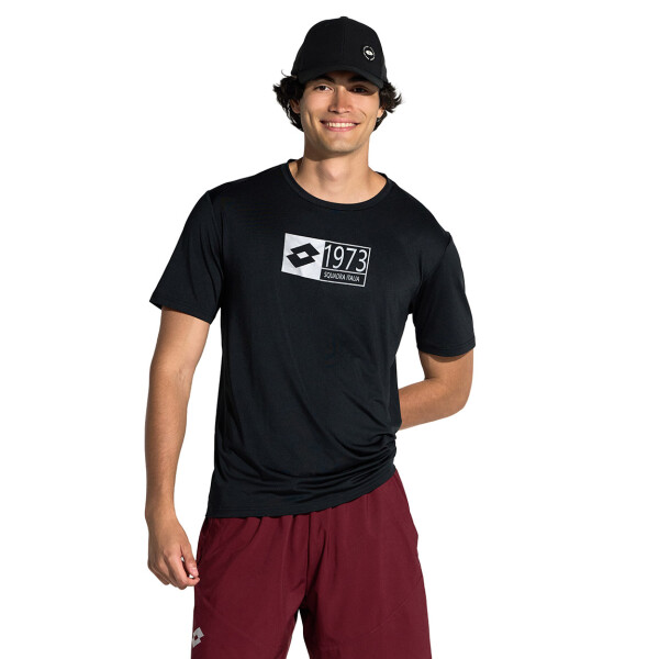 Lotto Remera Manga Corta de Hombre FAUSTO - Negro Negro