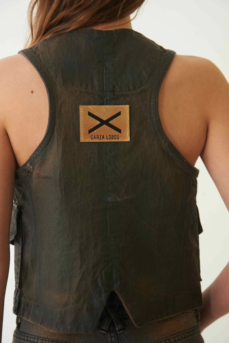 CHALECO SAMAN BITONO Marron