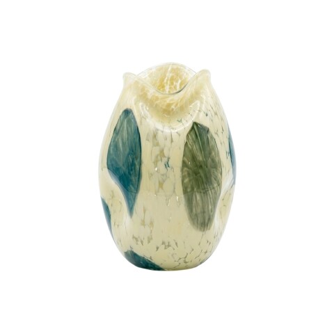 BASE VIDRIO AZUL COMB 19X26CM Unica